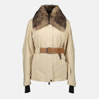 Manteaux 비젤스 스키 재킷 Moncler Grenoble Beige Femme