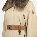 Manteaux 비젤스 스키 재킷 Moncler Grenoble Beige Femme
