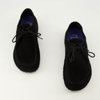 Immagine dei mocassini Utti Lace neri del marchio Birkenstock per uomo - Stagione Autunno-Inverno 2025 - Vista dall'alto della coppia di scarpe