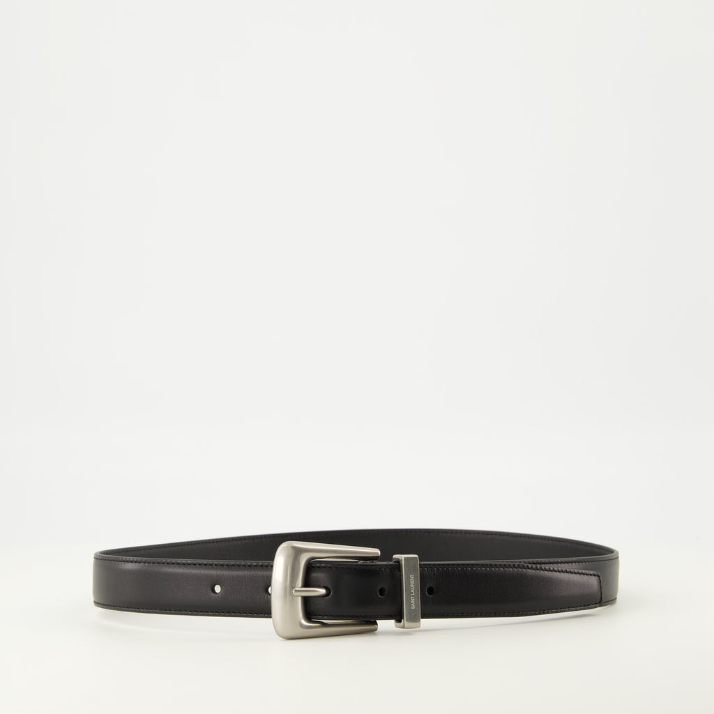Image de l'article Ceinture Folk de la marque Saint Laurent pour Femme - Saison Automne-Hiver 2025 - Vue de Face