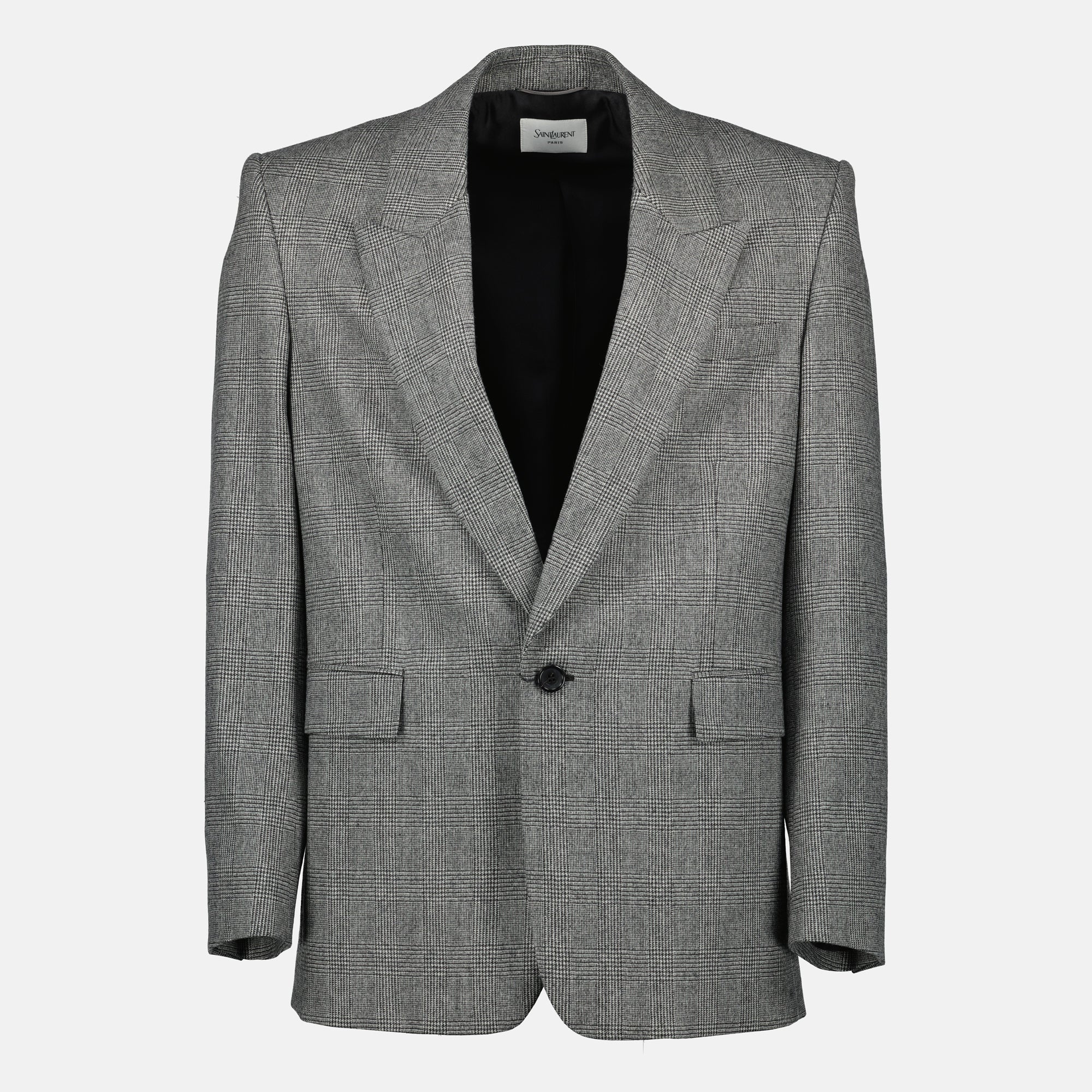 Imagem do Blazer de lã da Saint Laurent para Homem - Coleção Outono-Inverno 2025 - Vista Frontal