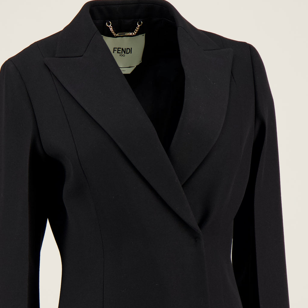 Image de l'article Manteau en laine de la marque Fendi pour Femme - Saison Automne-Hiver 2025 - Vue détaillée_2