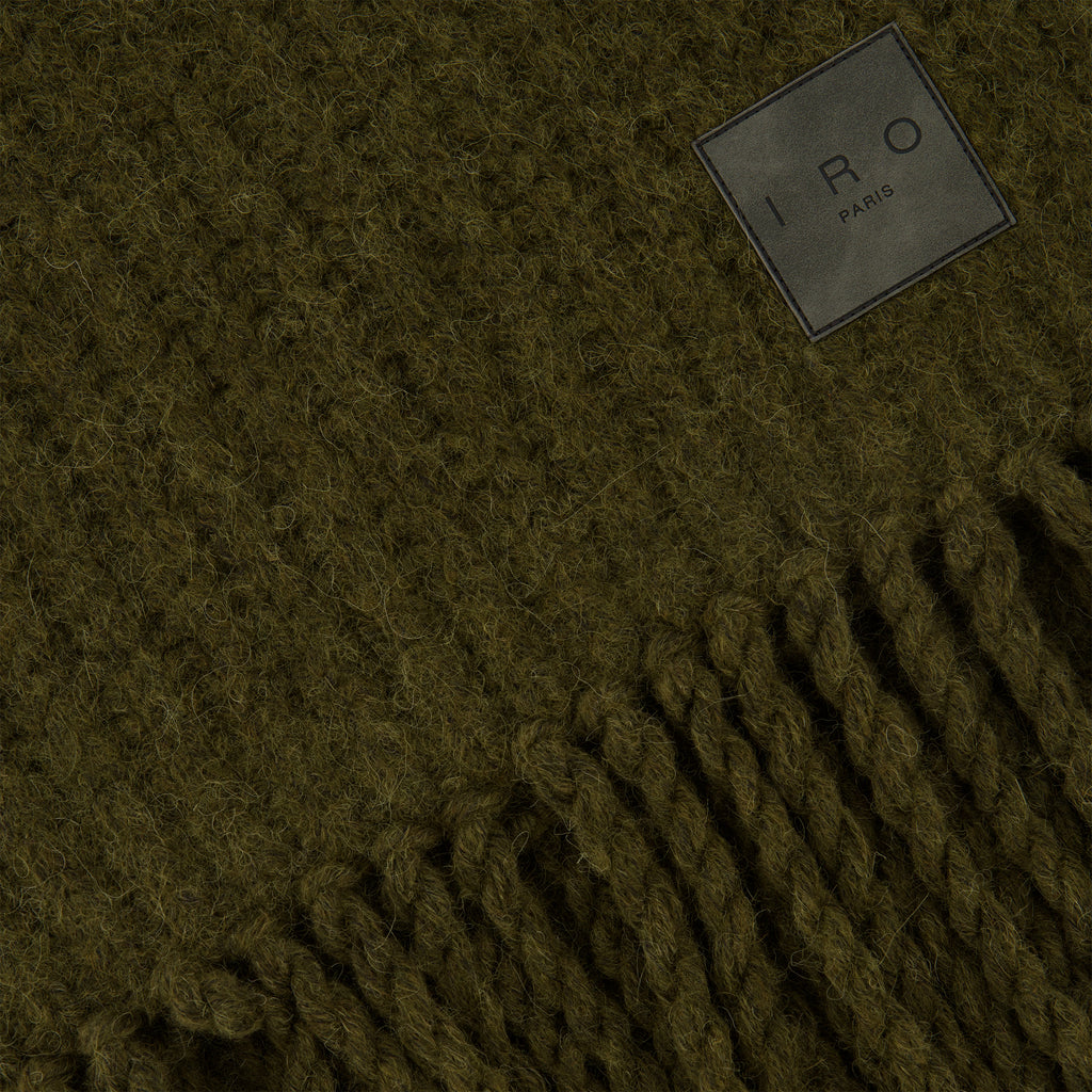 Immagine dell'articolo Sciarpa in alpaca verde kaki del marchio Iro per Donna - Stagione Autunno-Inverno 2025 - Vista Dettagliata_3