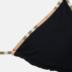 Imagem do bikini preto às quadrados da marca Burberry para Mulheres - Temporada Primavera-Verão 2026 - Vista Detalhada_1