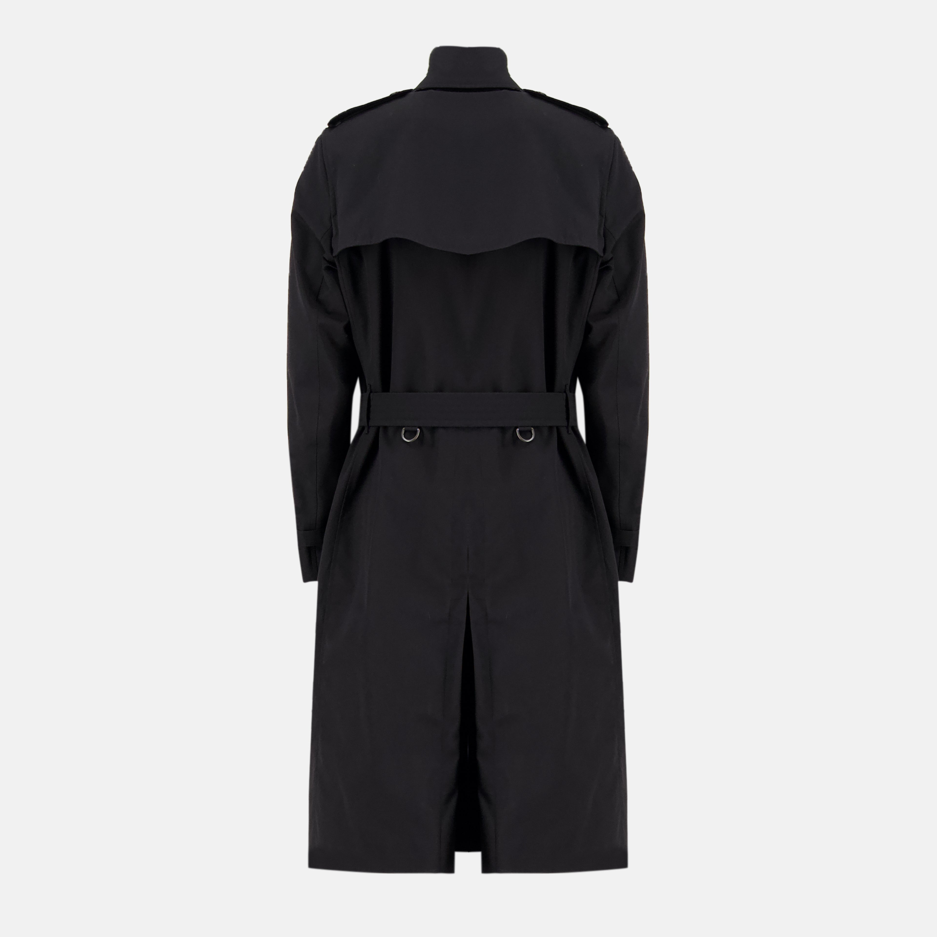 Image de l'article Trench Héritage long noir de la marque Burberry pour Homme - Saison Printemps-Été 2026 - Vue de Dos
