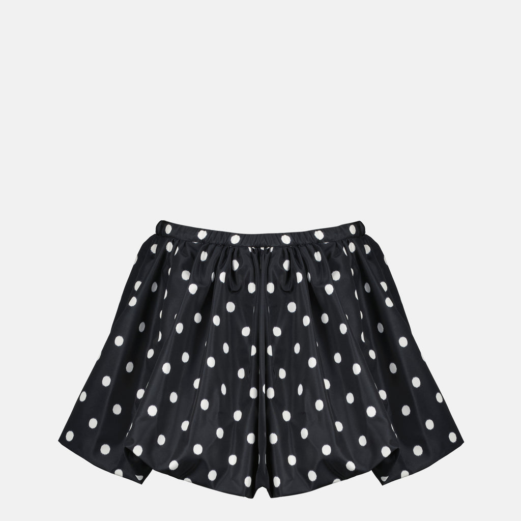 Jupes Mini jupe à pois Patou Noir Femme