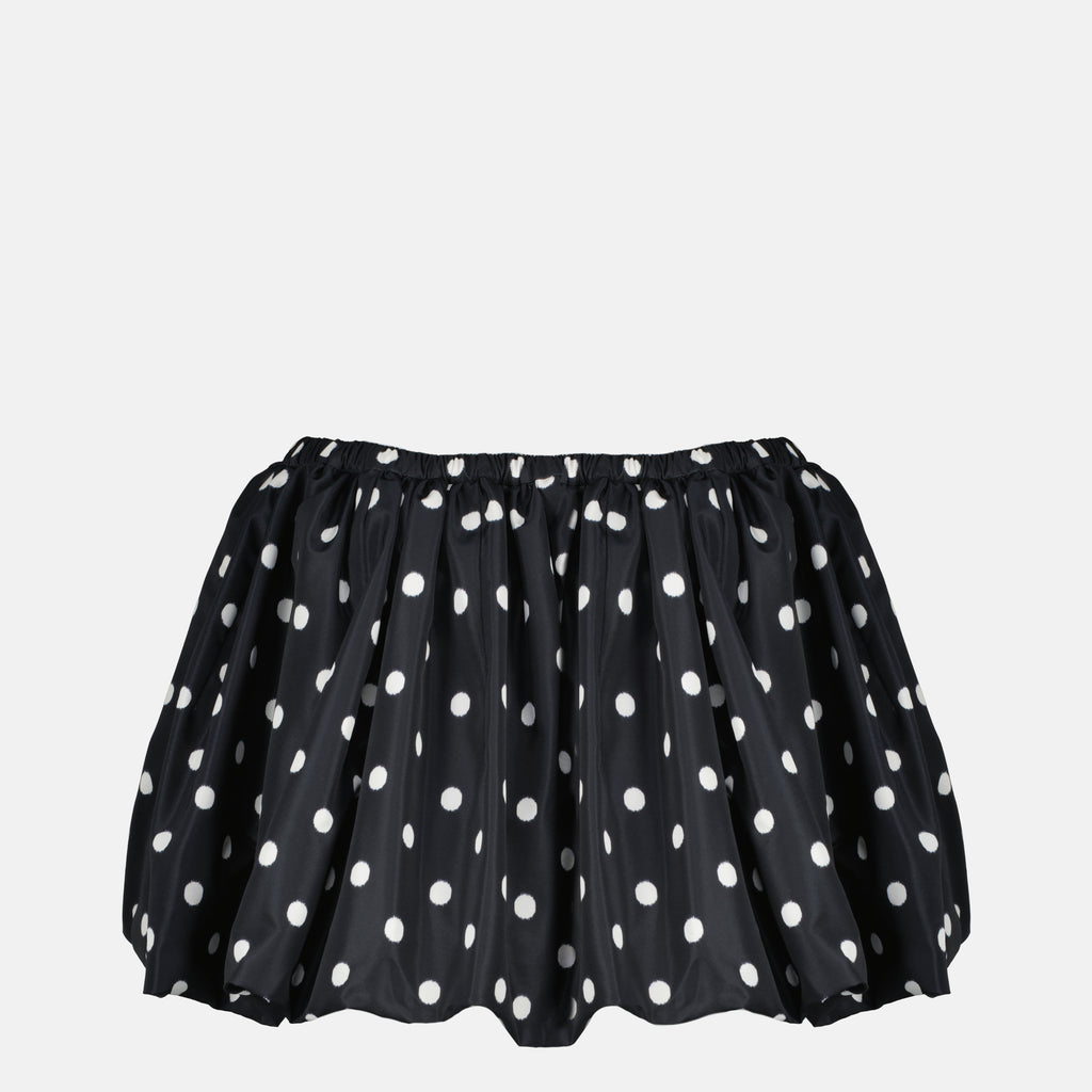 Jupes Mini jupe à pois Patou Noir Femme