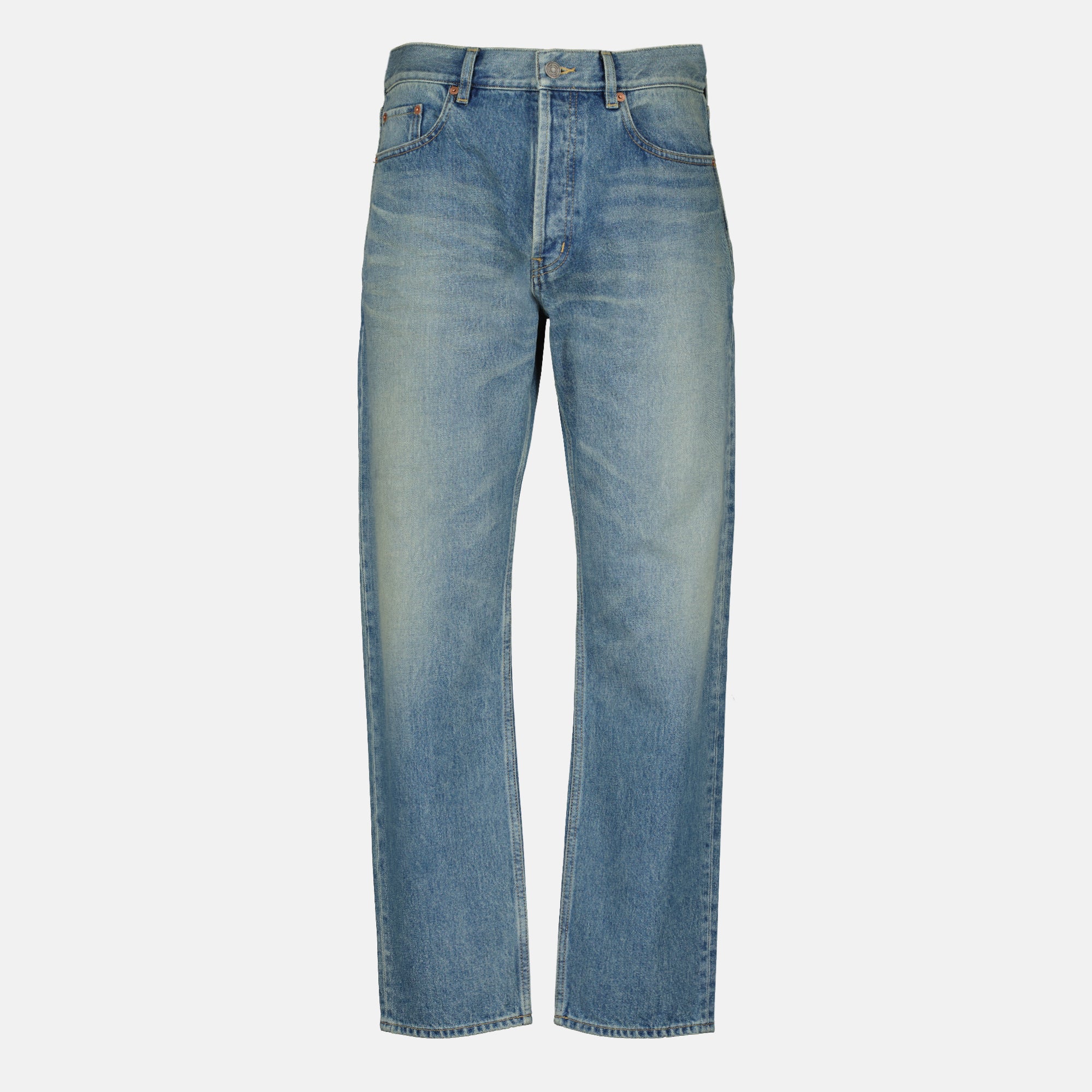 Pantalons Jeans Long Mick em Denim Azul Saint Laurent Bleu Homme