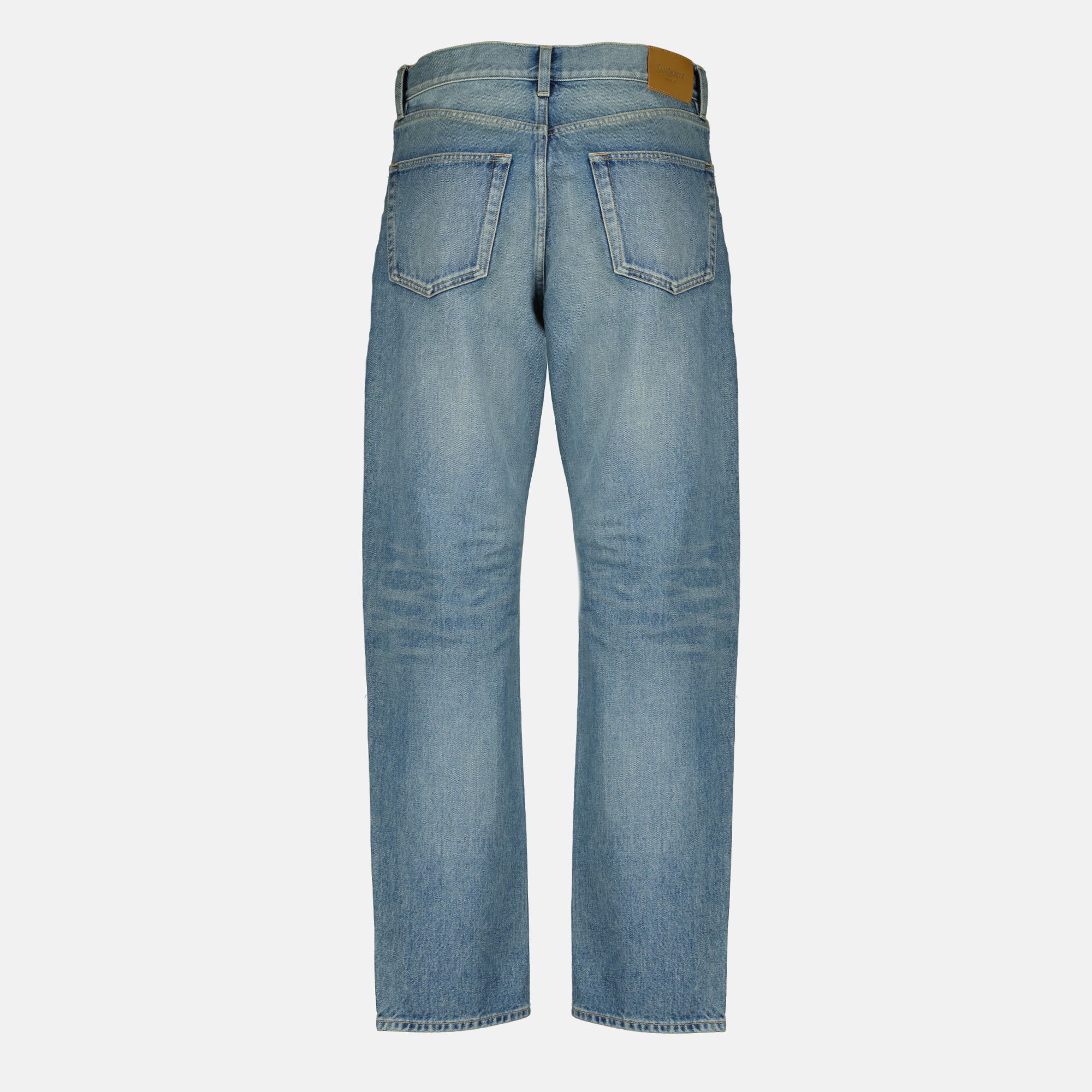 Pantalons Jeans Long Mick em Denim Azul Saint Laurent Bleu Homme