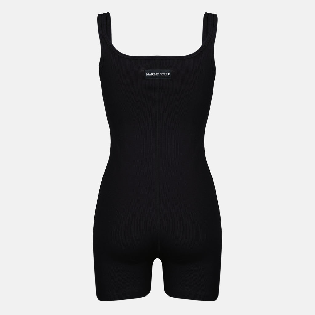 Combinaisons et ensembles Macaquinho em Algodão Preto Marine Serre Noir Femme