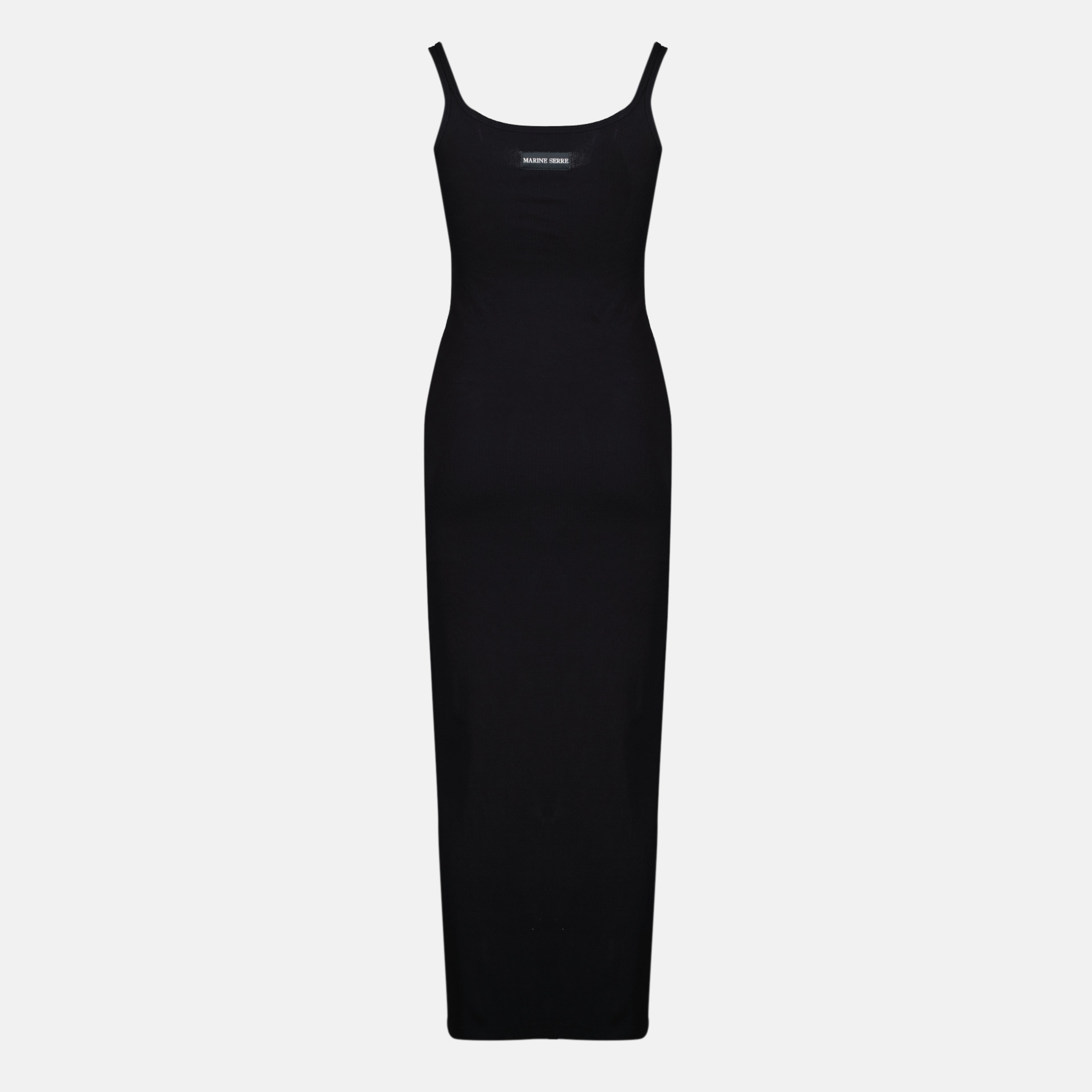 Robes Robe longue en coton noir Marine Serre Noir Femme