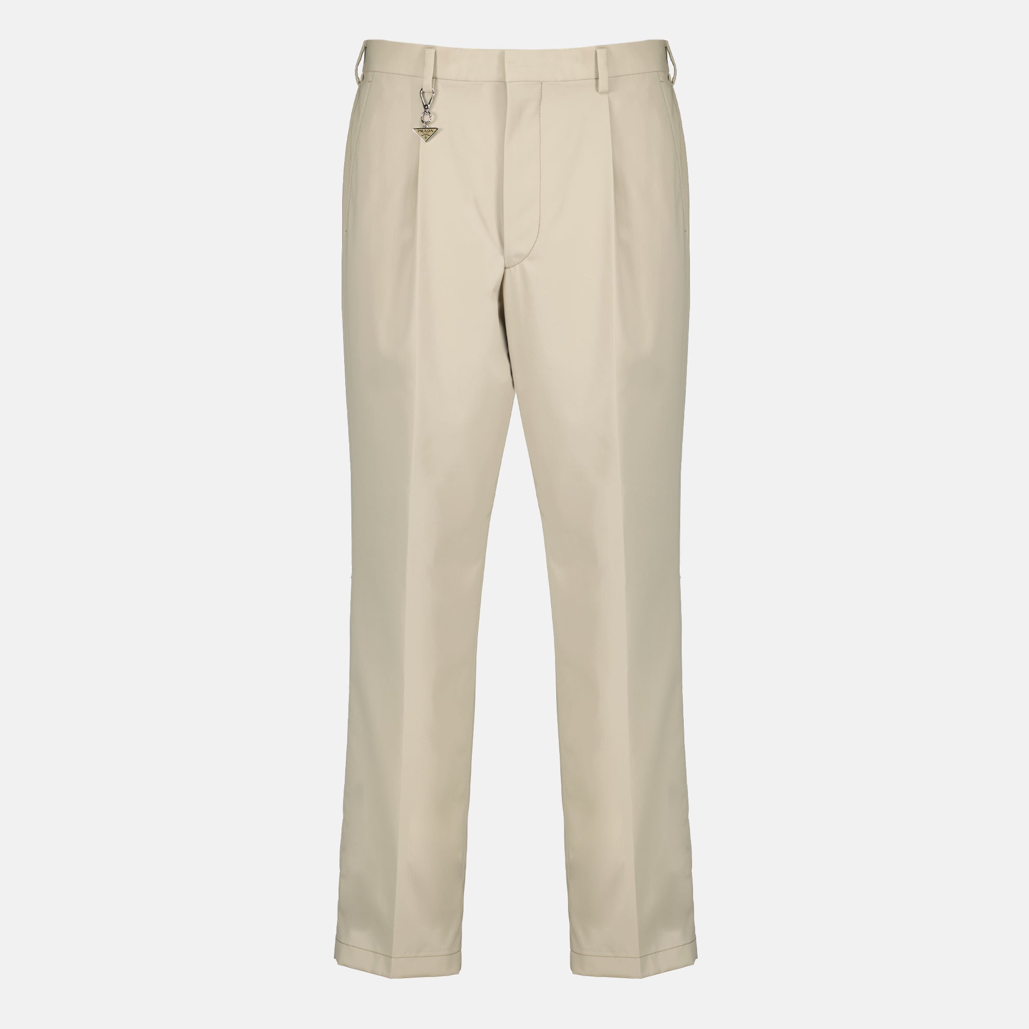 Pantalons Calças de Algodão Beijes Prada Beige Homme