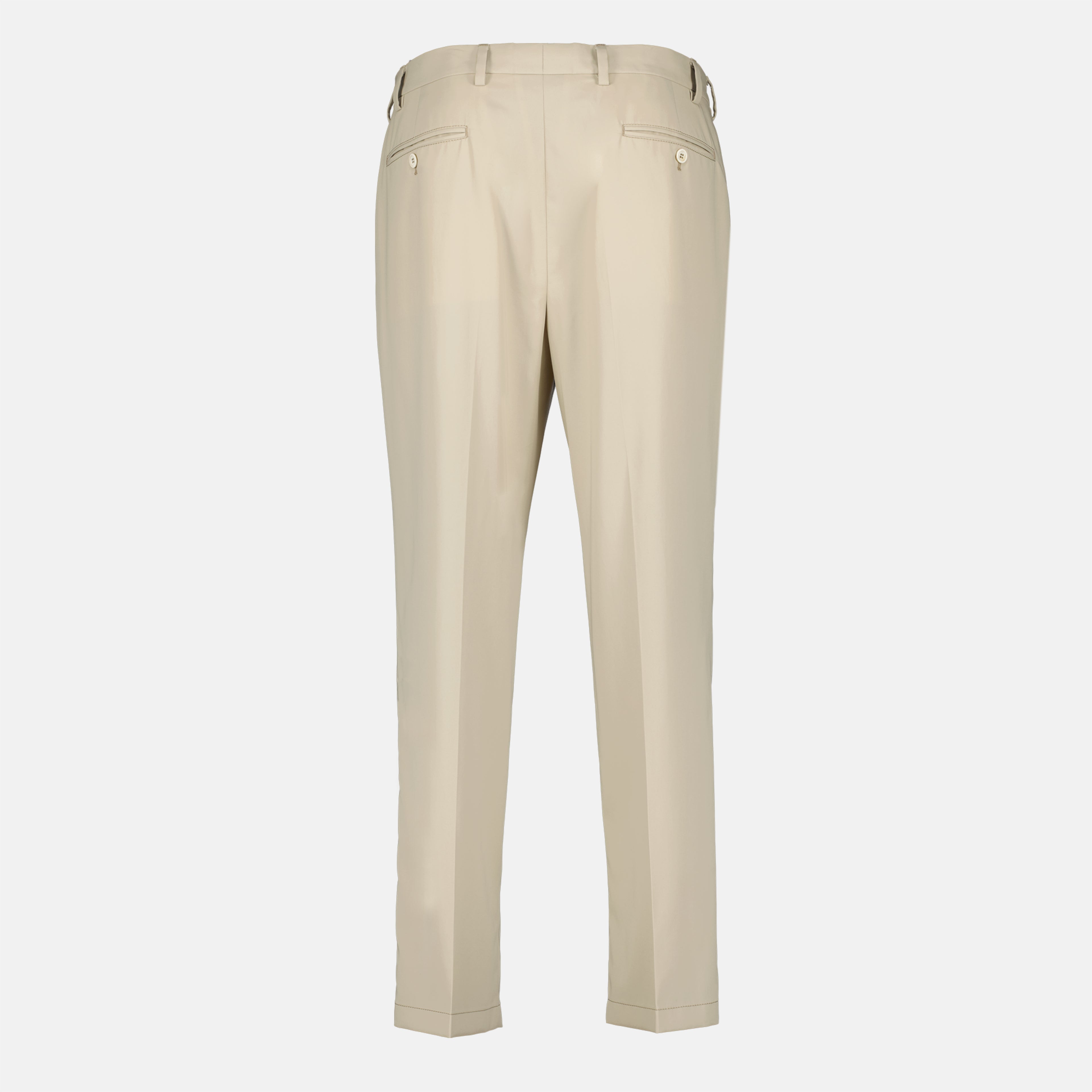 Pantalons Calças de Algodão Beijes Prada Beige Homme