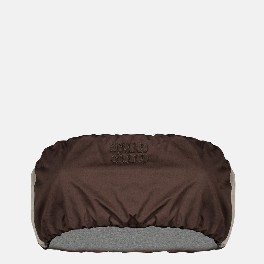 Tops ブラウンジャージーヘッドバンド Miu Miu Marron Femme