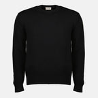 Image de l'article Pull en maille noir de la marque Moncler pour Homme - Saison Printemps-Été 2026 - Vue de Face