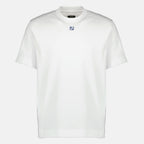 T-shirts FF Baumwoll-T-Shirt in Weiß Fendi Blanc Homme