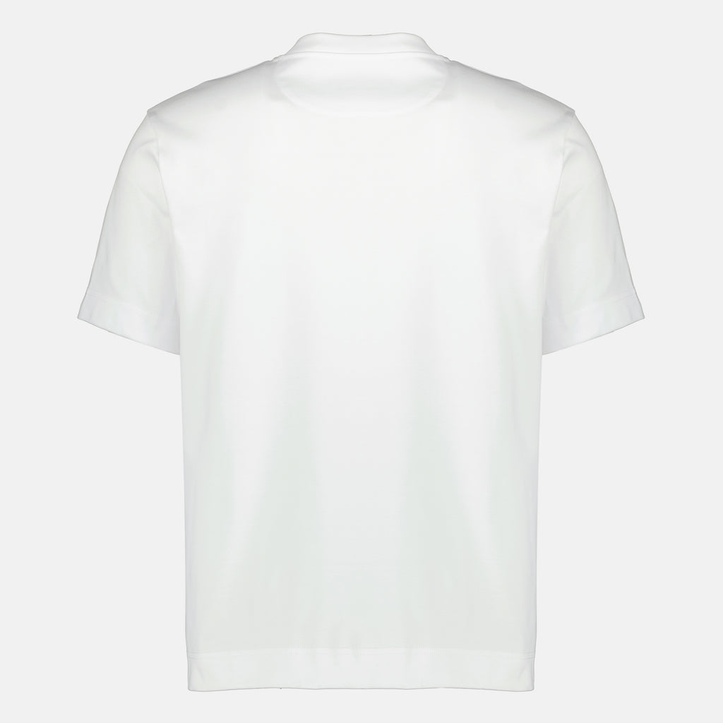 T-shirts FF Baumwoll-T-Shirt in Weiß Fendi Blanc Homme