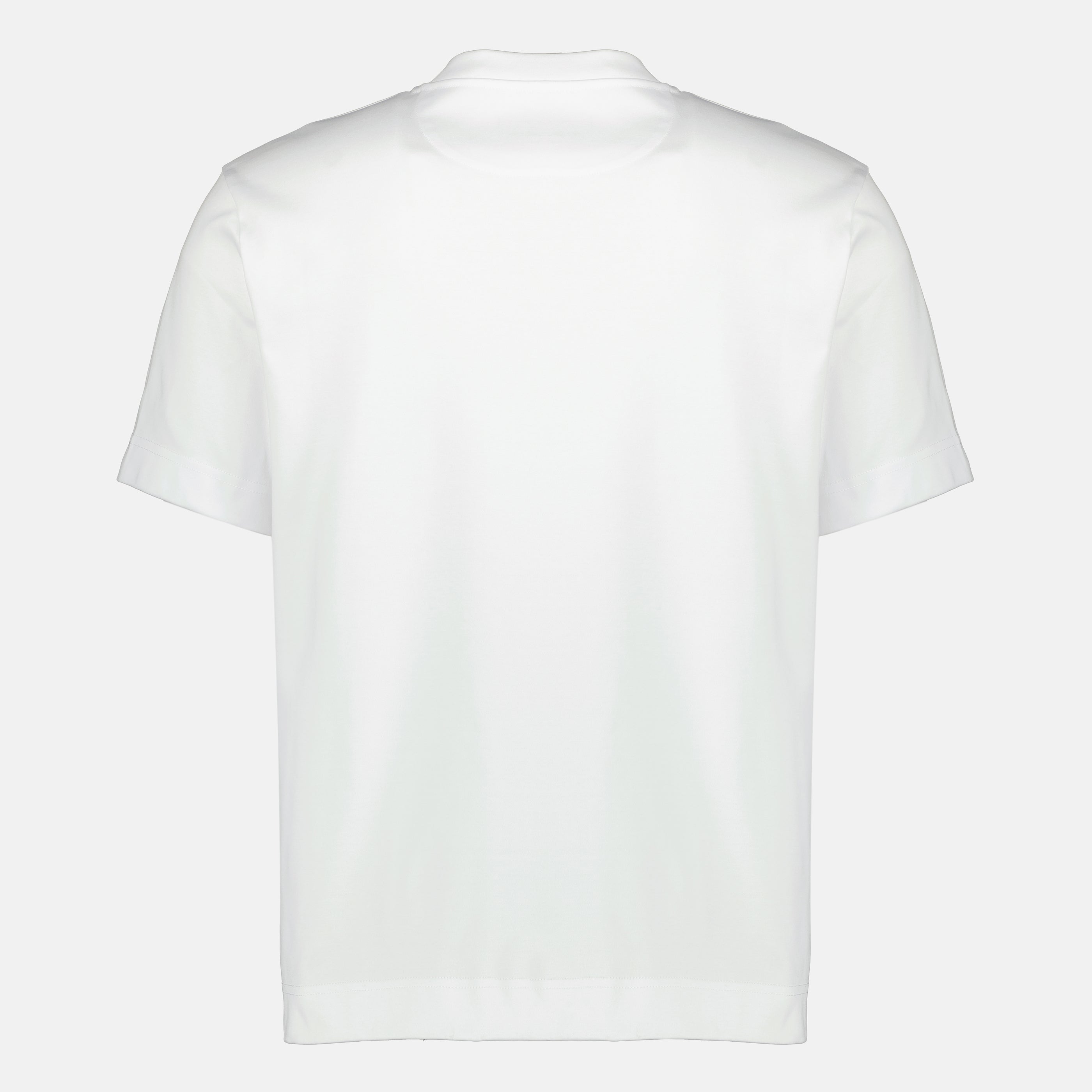 T-shirts T-shirt FF en coton blanc Fendi Blanc Homme