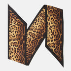 Écharpes, foulards et gants Maxi bandeau in seta stampa leopardata Givenchy Marron Femme
