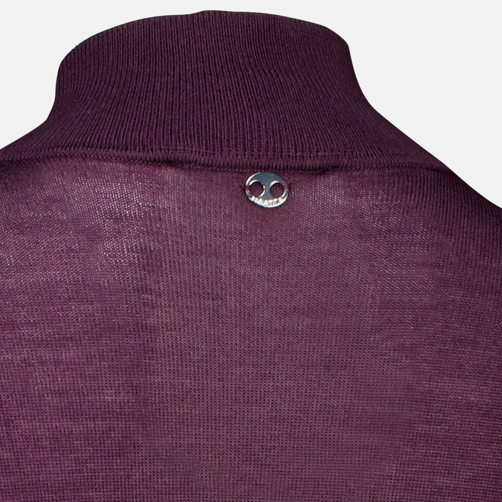 Robes Langes lila Wollkleid Rabanne Violet Femme