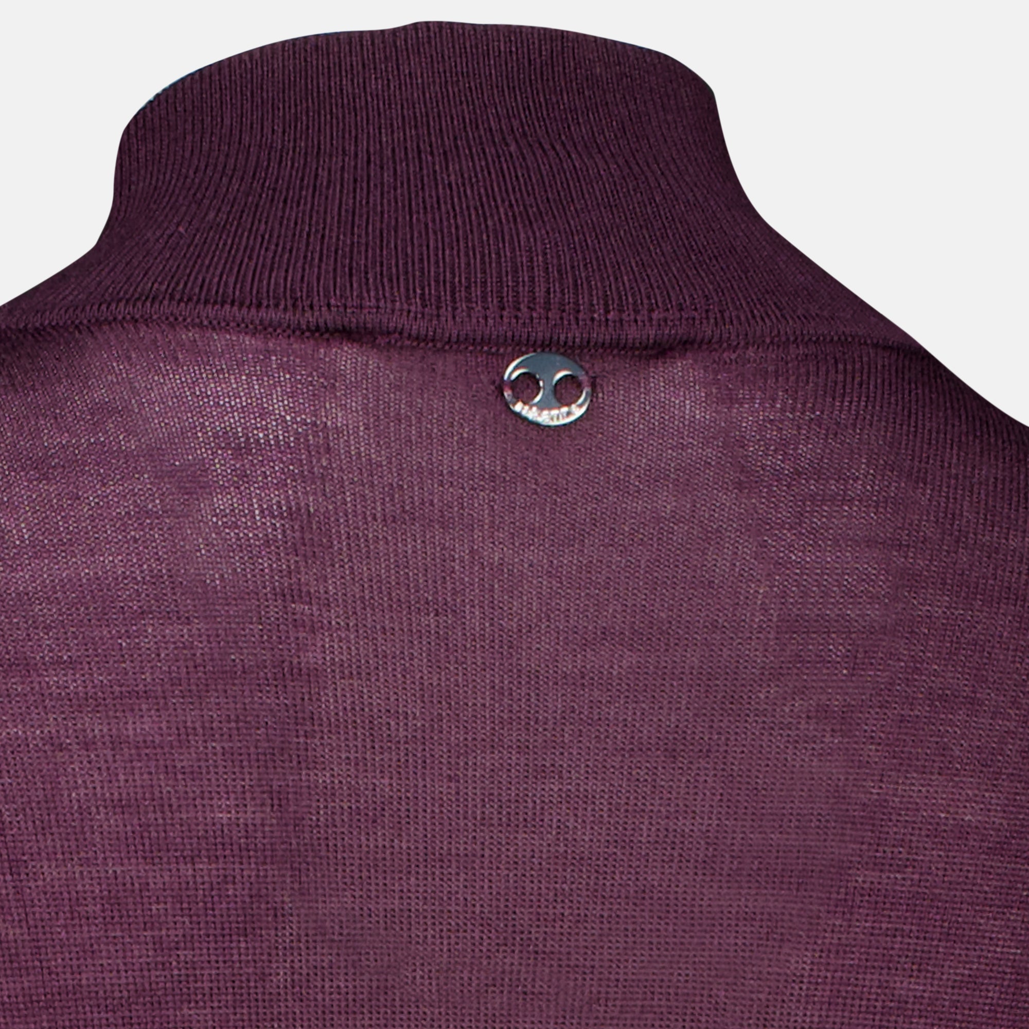 Robes Robe longue en laine aubergine Rabanne Violet Femme
