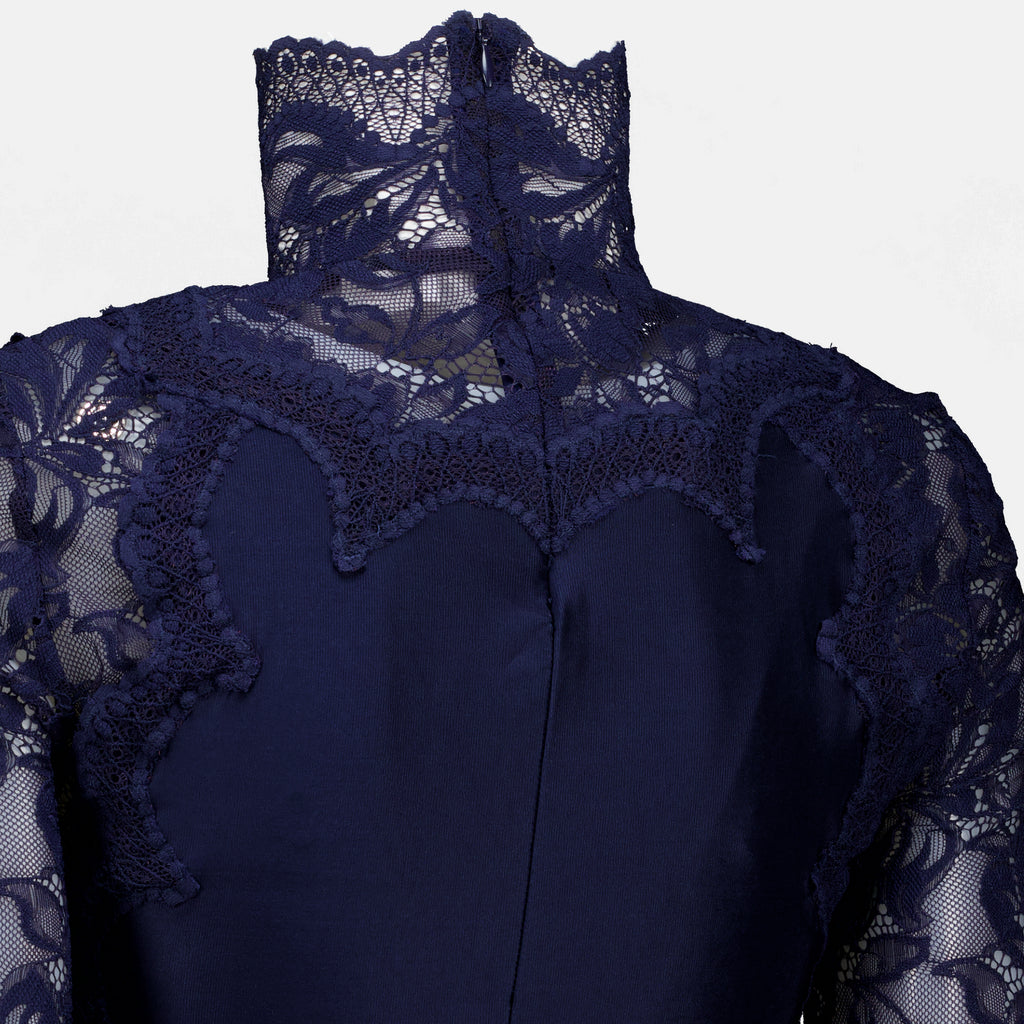 Tops Navy Lace Top Rabanne Bleu foncé Femme