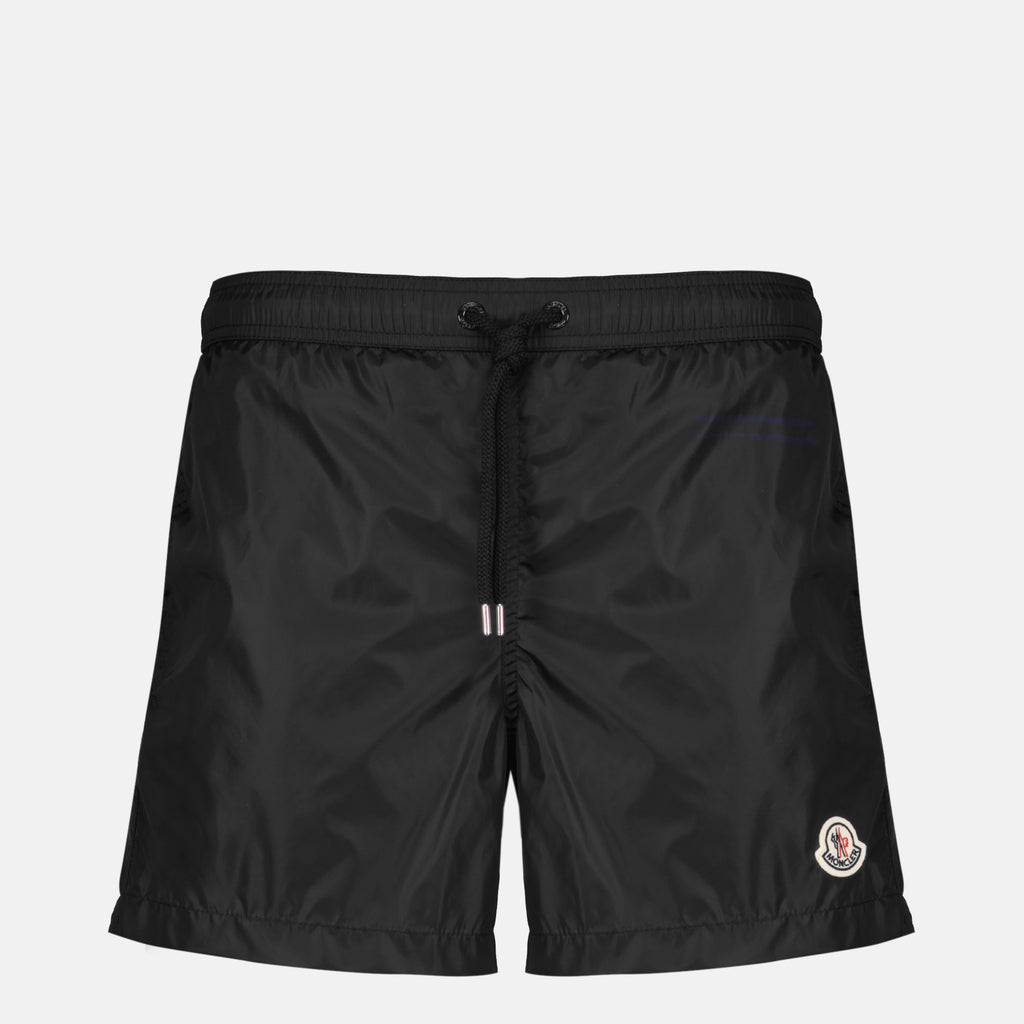 Beachwear Costume da bagno logo nero Moncler Noir Homme