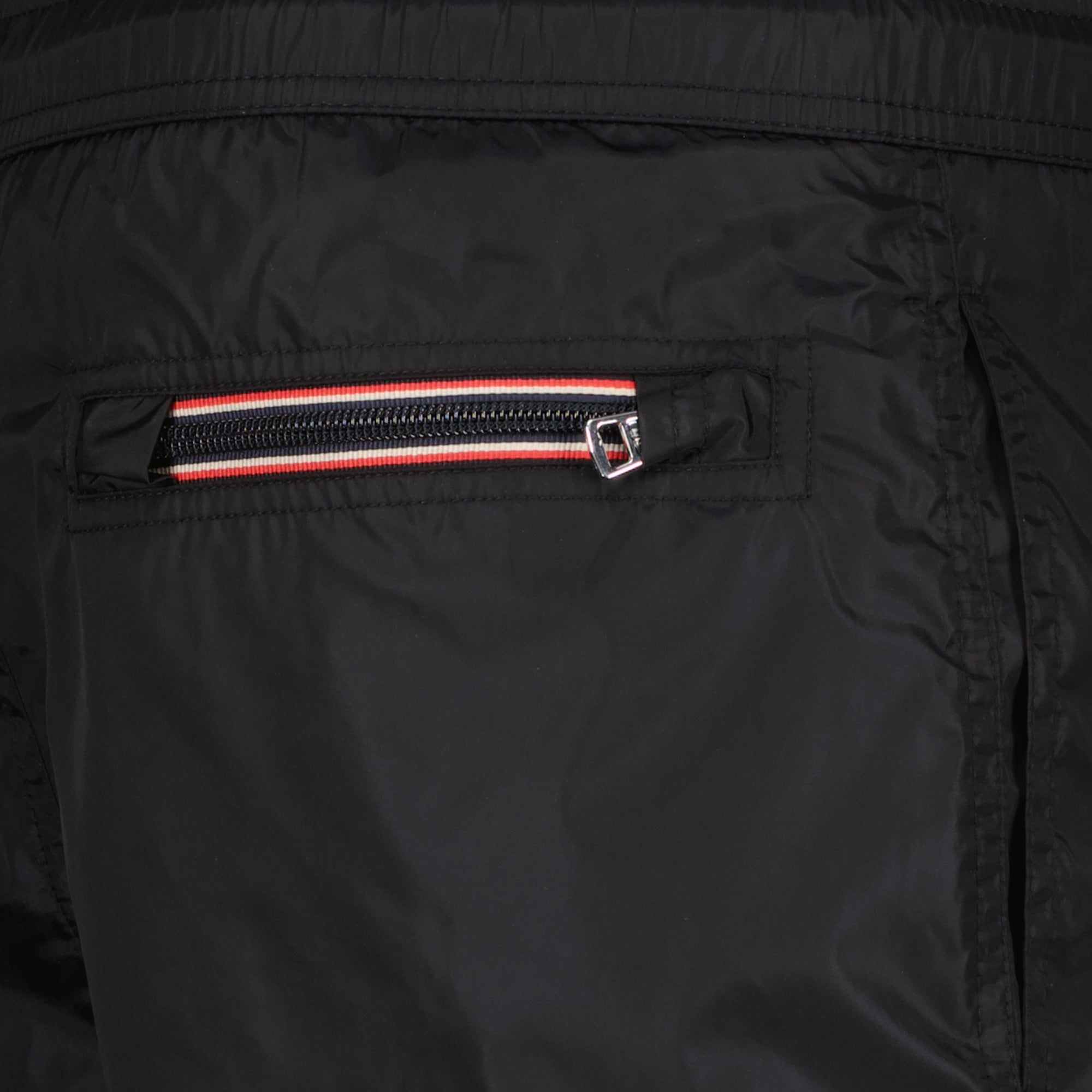 Beachwear Black Logo Swimwear Moncler Noir Homme