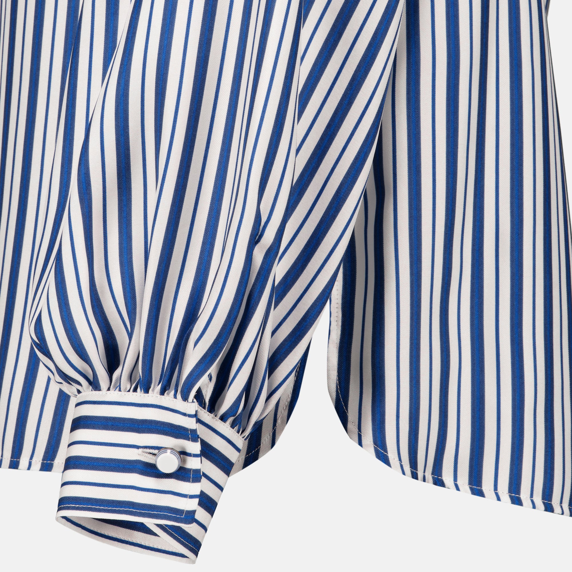 Chemises Chemisier en soie à rayures bleu Max Mara Bleu Femme