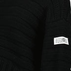 Maille Suéter de Lana Mm6 Noir Femme