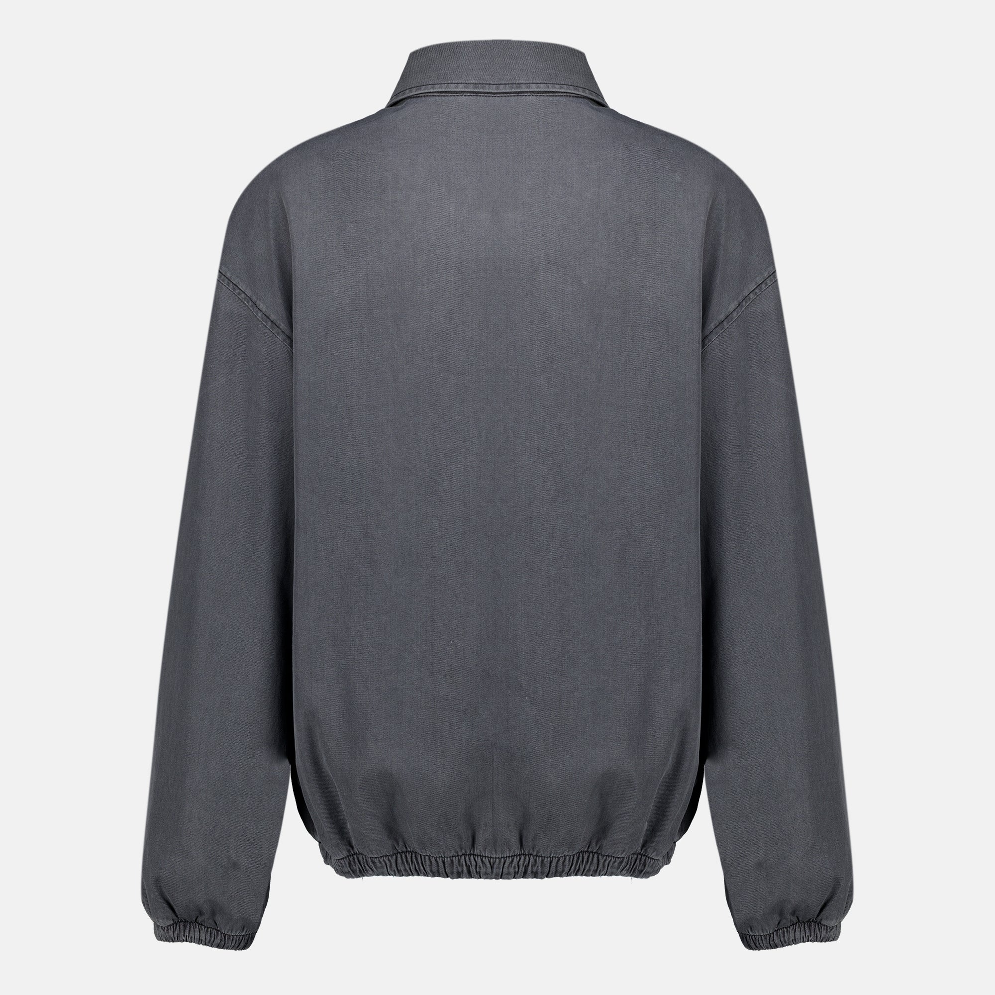 Vestes Blouson en chambray gris Miu Miu Gris Femme