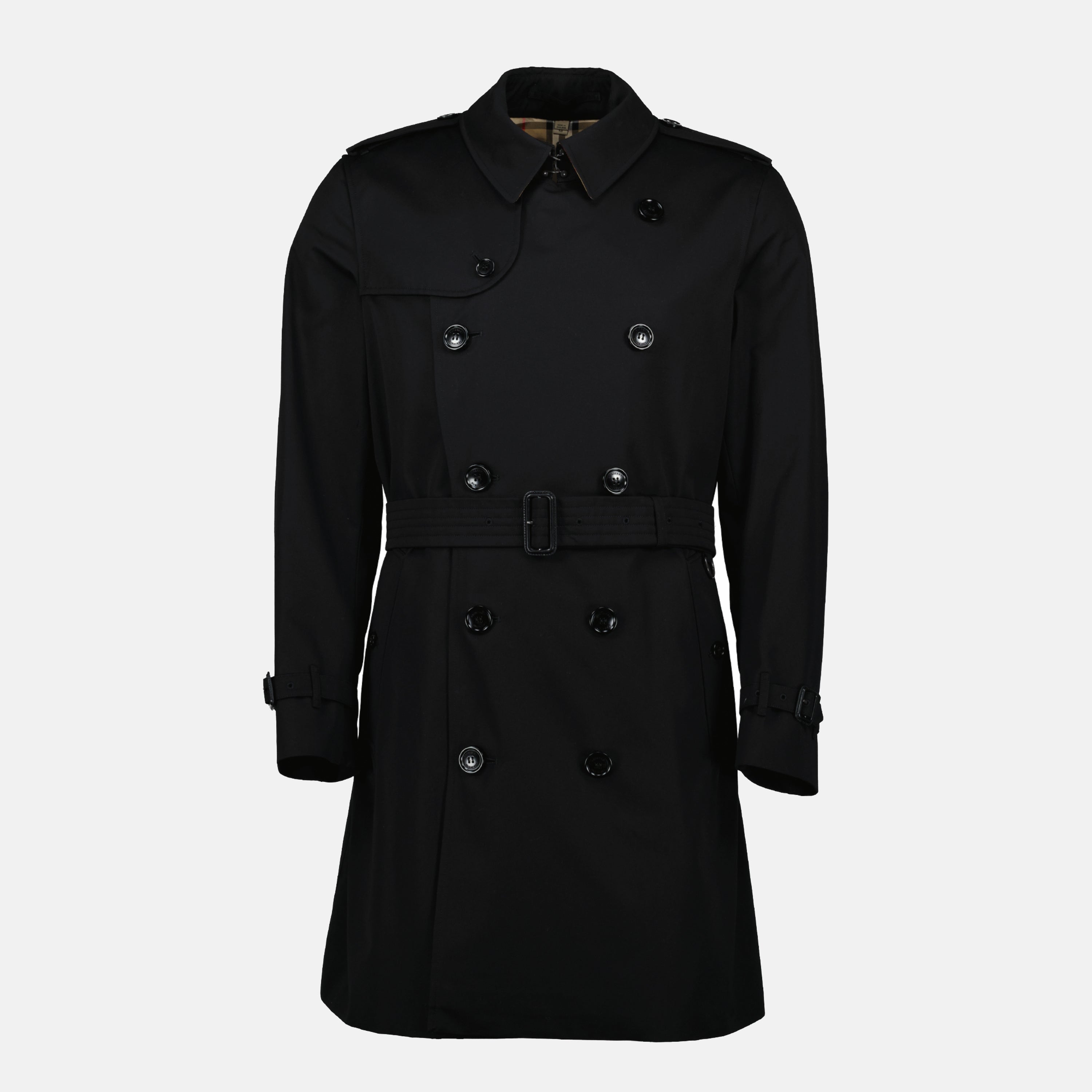 Manteaux Trench Kensington Burberry Noir Homme