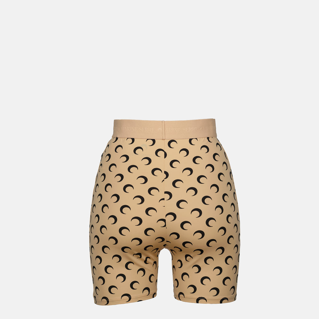 Imagen del short ciclista Jersey Moon de la marca Marine Serre para mujer - Temporada Otoño-Invierno 2025 - Vista Detallada 2