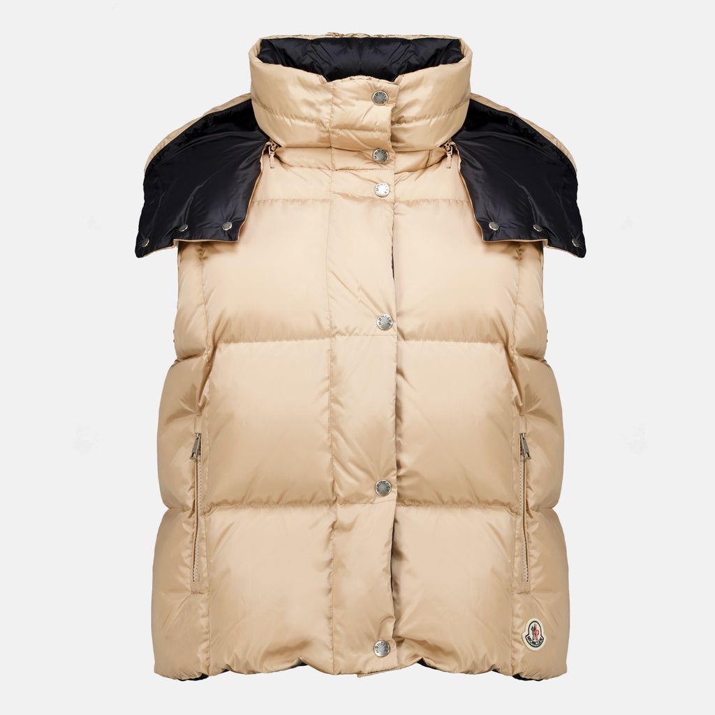 Vestes Doudoune sans manches Macareux beige Moncler Beige Femme