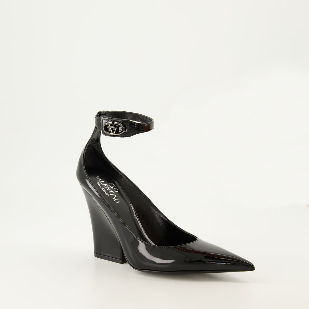 Sapatos de salto VLogo The Bold Heels Valentino Garavani Preto Femme