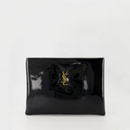 Pouches Calypso Clutch Saint Laurent Black Femme