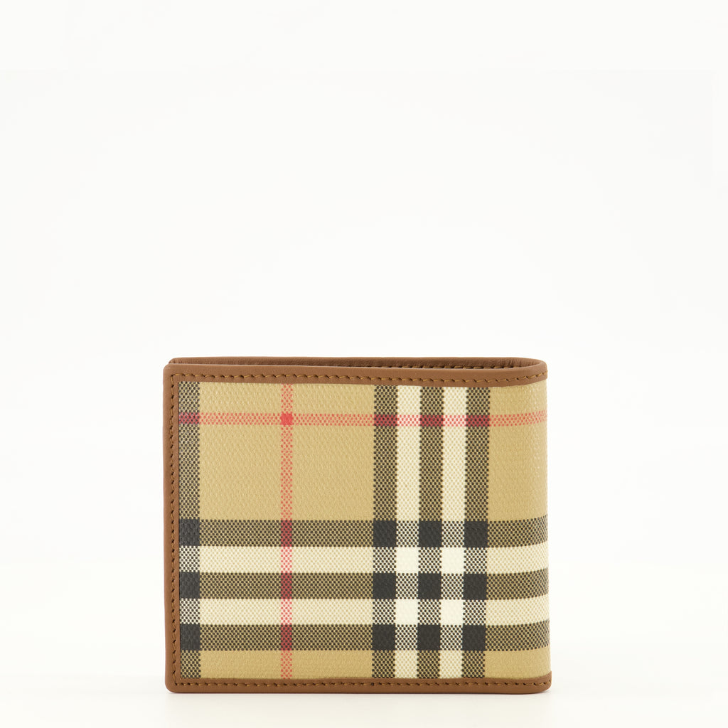 Petite maroquinerie Check Fold Wallet Burberry Marron Homme