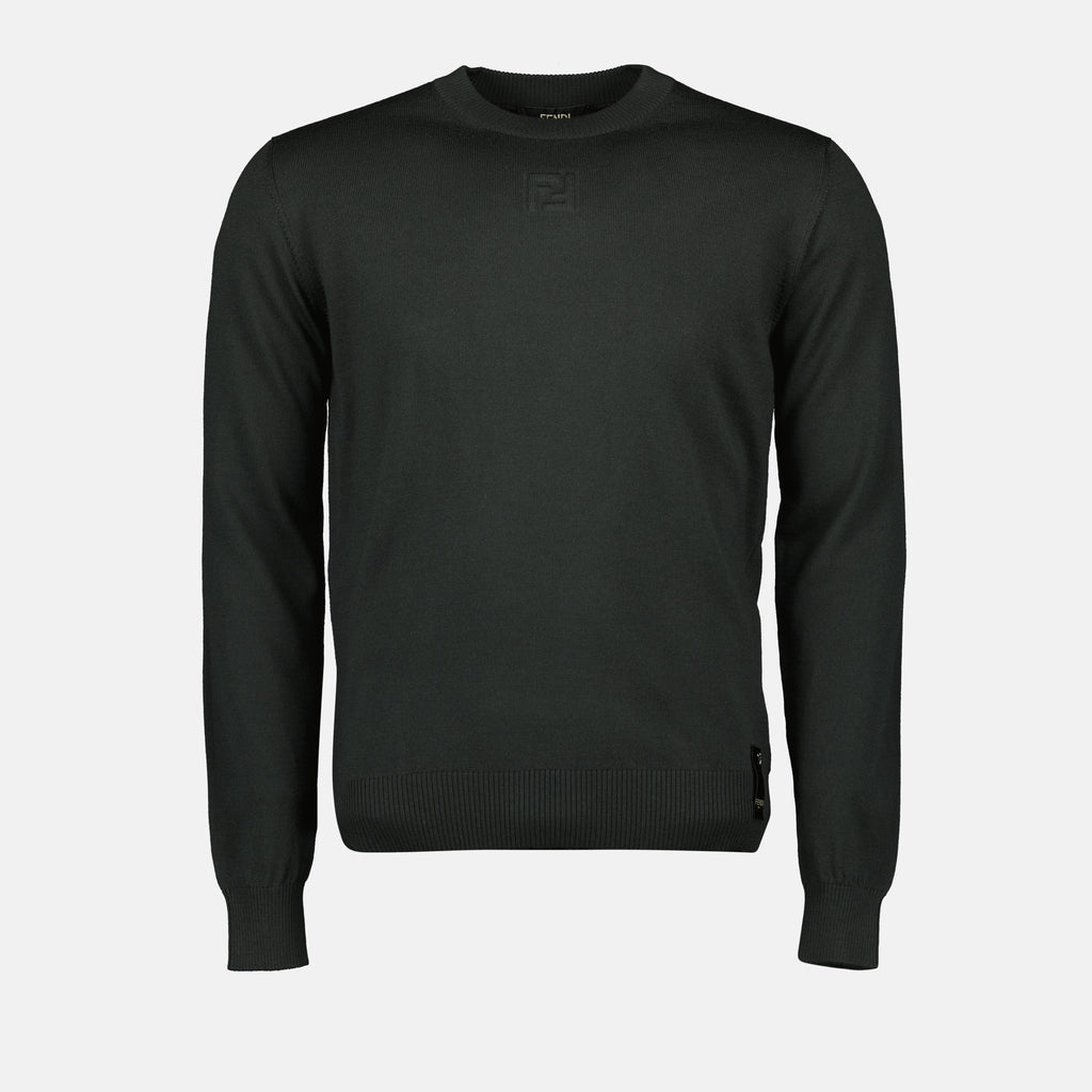 ニットウェア ウールセーター Fendi 緑 Homme