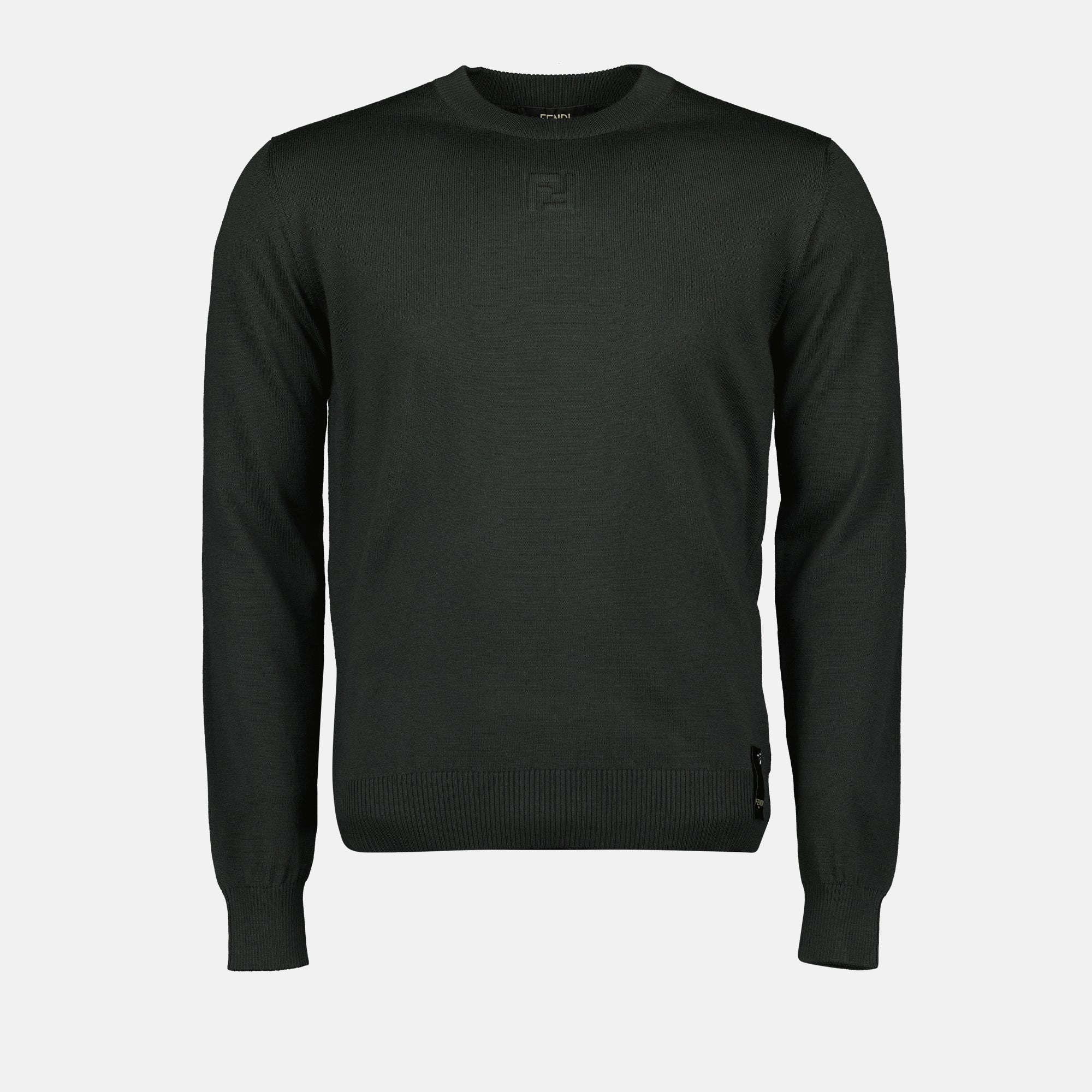 Prendas de punto Jersey de lana Fendi Verde Homme