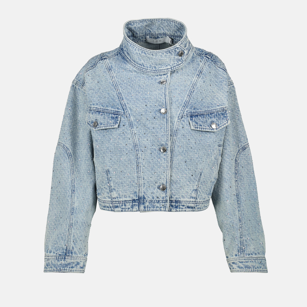 Jaquetas Casaco de Jeans Depsie Iro Azul Femme