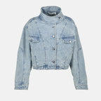 Jaquetas Casaco de Jeans Depsie Iro Azul Femme