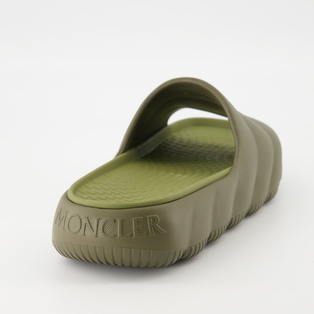 Chaussures ouvertes Claquettes Lilo Moncler Kaki Homme