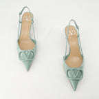 Sapatos de salto VLogo Pumps Valentino Garavani Verde Femme