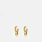 Schmuck Link XL Ohrringe Rabanne Gold Femme