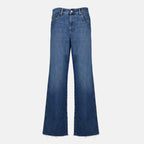 Immagine dell'articolo jeans in denim blu del marchio Miu Miu per donna - Collezione Primavera-Estate 2026 - Vista frontale