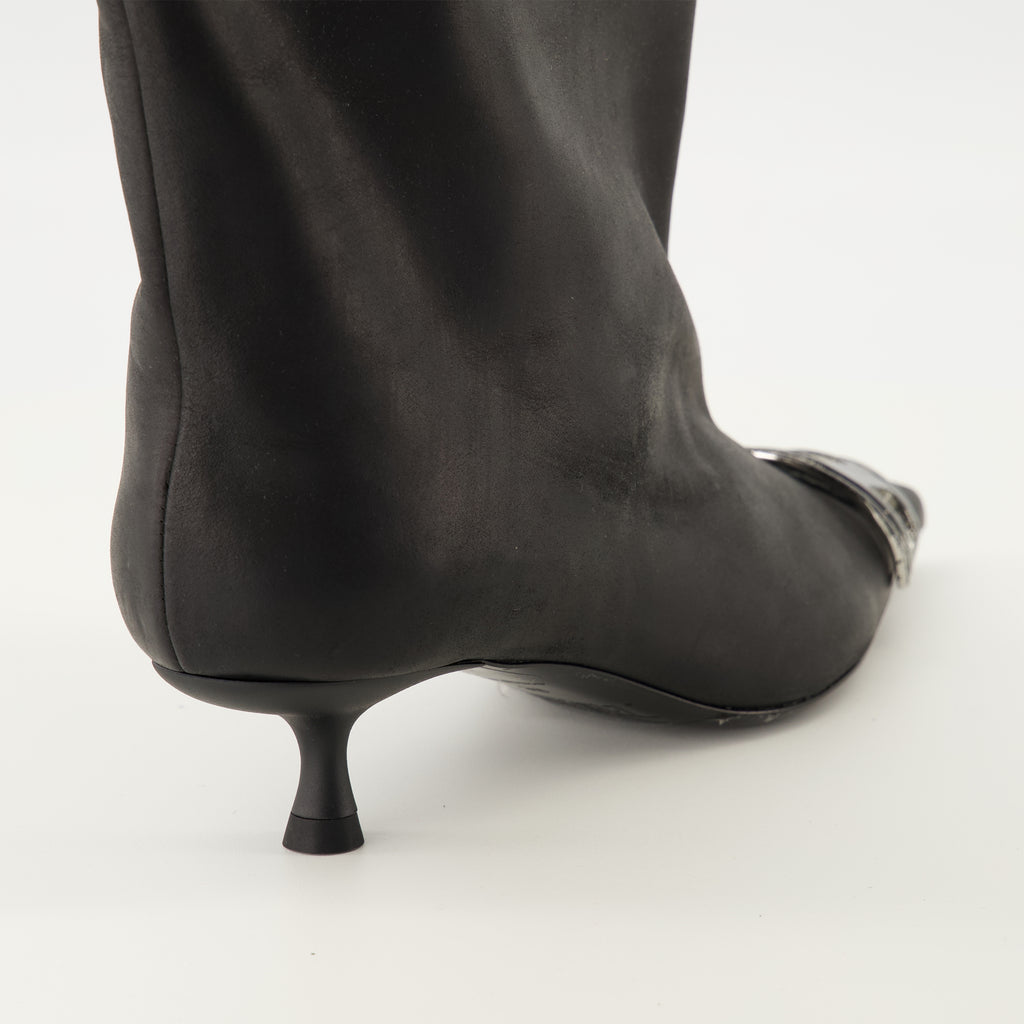 Bild der D-Venus schwarzen Stiefel von Diesel für Damen - Herbst-Winter 2025 - Rückansicht