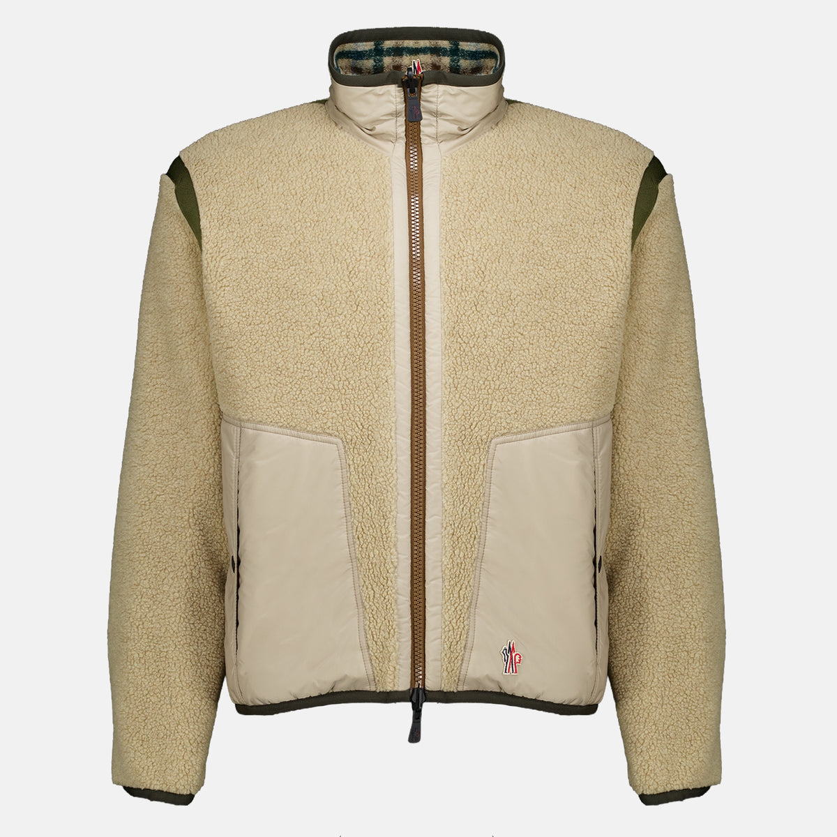 Vestes Veste zippée réversible en teddy Moncler Grenoble Vert Homme