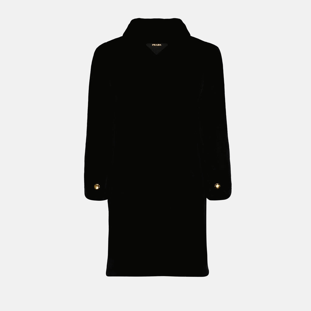 Manteaux Manteau en fausse fourrure Prada Noir Femme