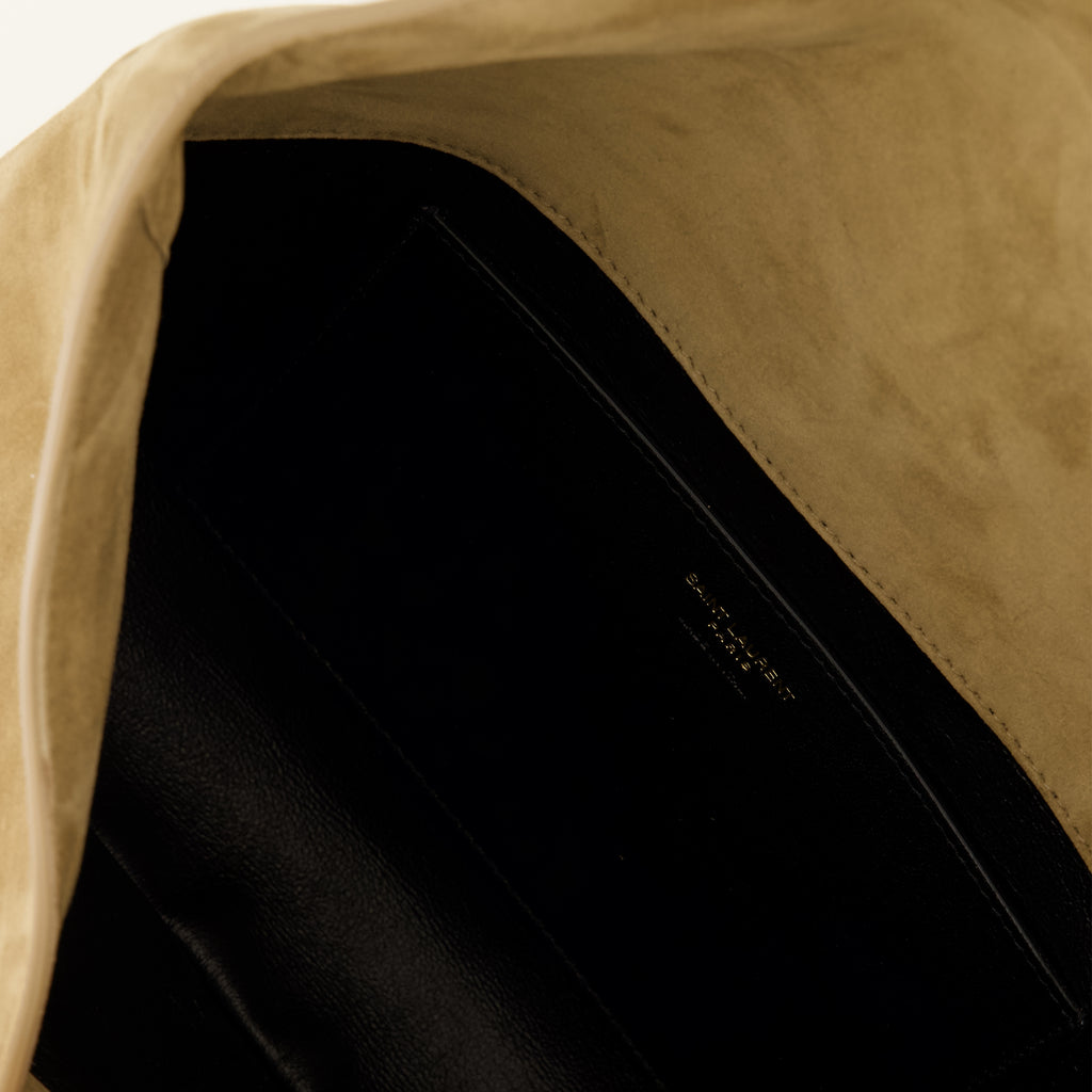Pochettes Pouch Cassandre em Suede Bege Saint Laurent Beige Femme