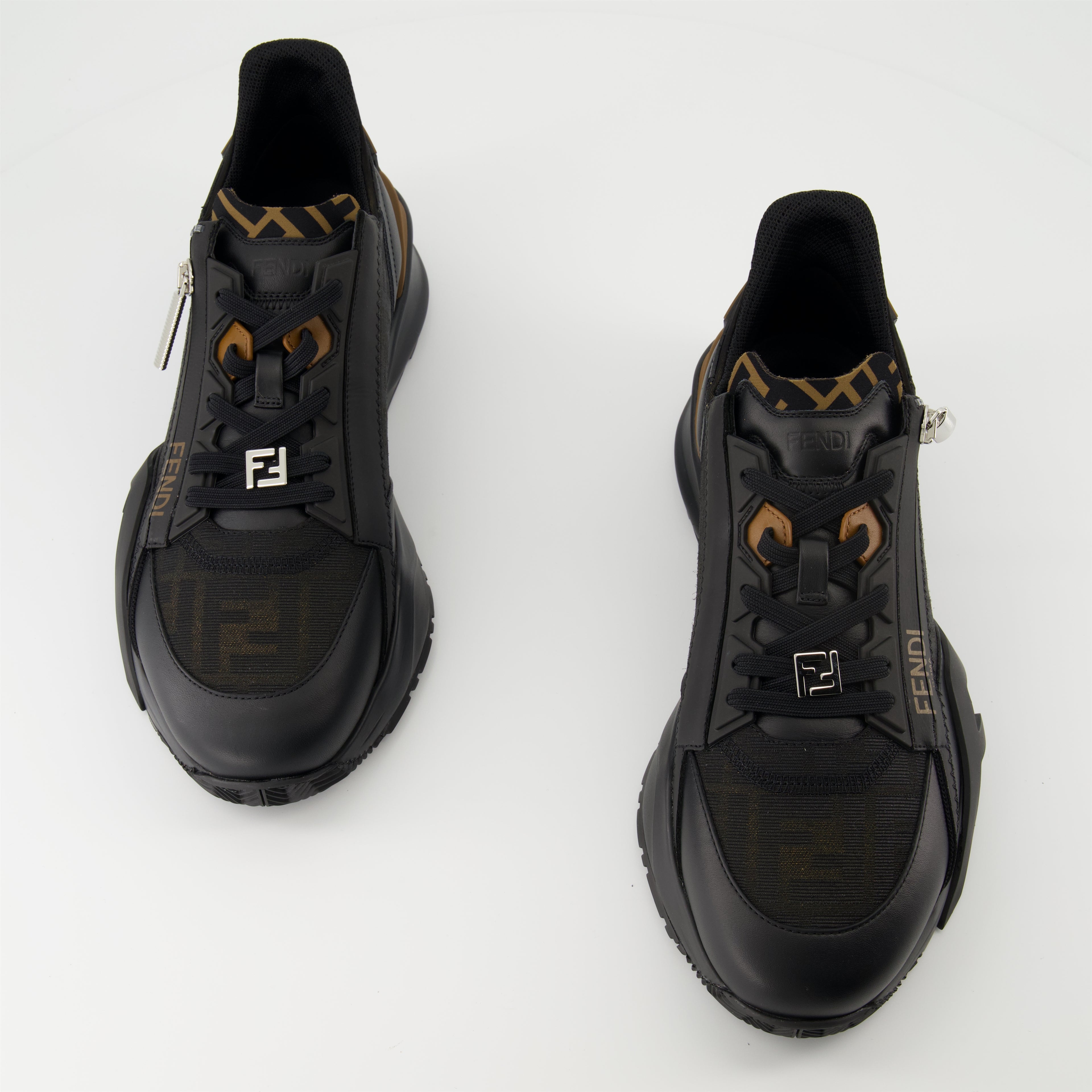 Baskets Baskets Fendi Flow Fendi Noir Homme